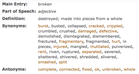 broken broken